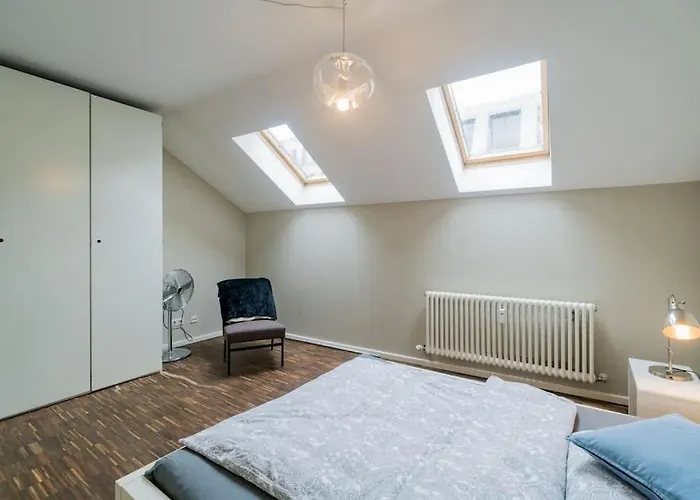 Apartmán Ruhige Dachwohnung Mit Terrasse Mitte - Spacious Modern Rooftop Loft In Mitte Berlín