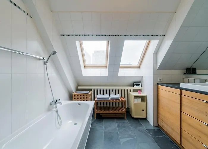 Ruhige Dachwohnung Mit Terrasse Mitte - Spacious Modern Rooftop Loft In Mitte Βερολίνο