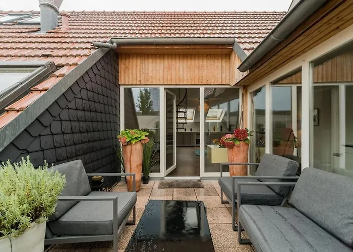 Ruhige Dachwohnung Mit Terrasse Mitte - Spacious Modern Rooftop Loft In Mitte Berlino