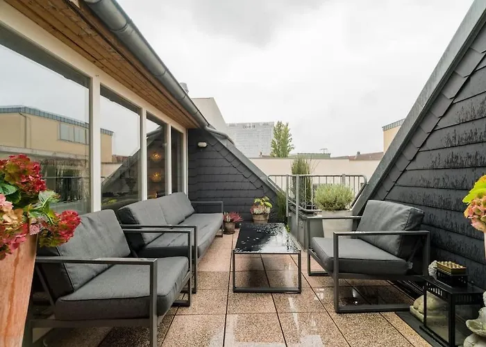 Ruhige Dachwohnung Mit Terrasse Mitte - Spacious Modern Rooftop Loft In Mitte